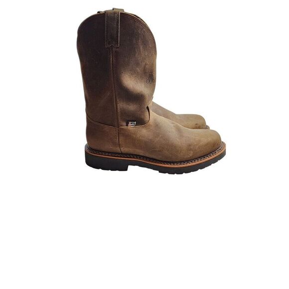 NWOB JUSTIN WORK Men's Blueprint Soft Toe Pull On Work Boot - 4440 Size 13D - Picture 3 of 9